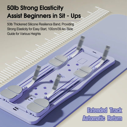 At Home Pilates Board Foldable 4-In-1 Exercise Ab Wheel Roller Exercise Equipment for Home Gym Workout Core Trainer